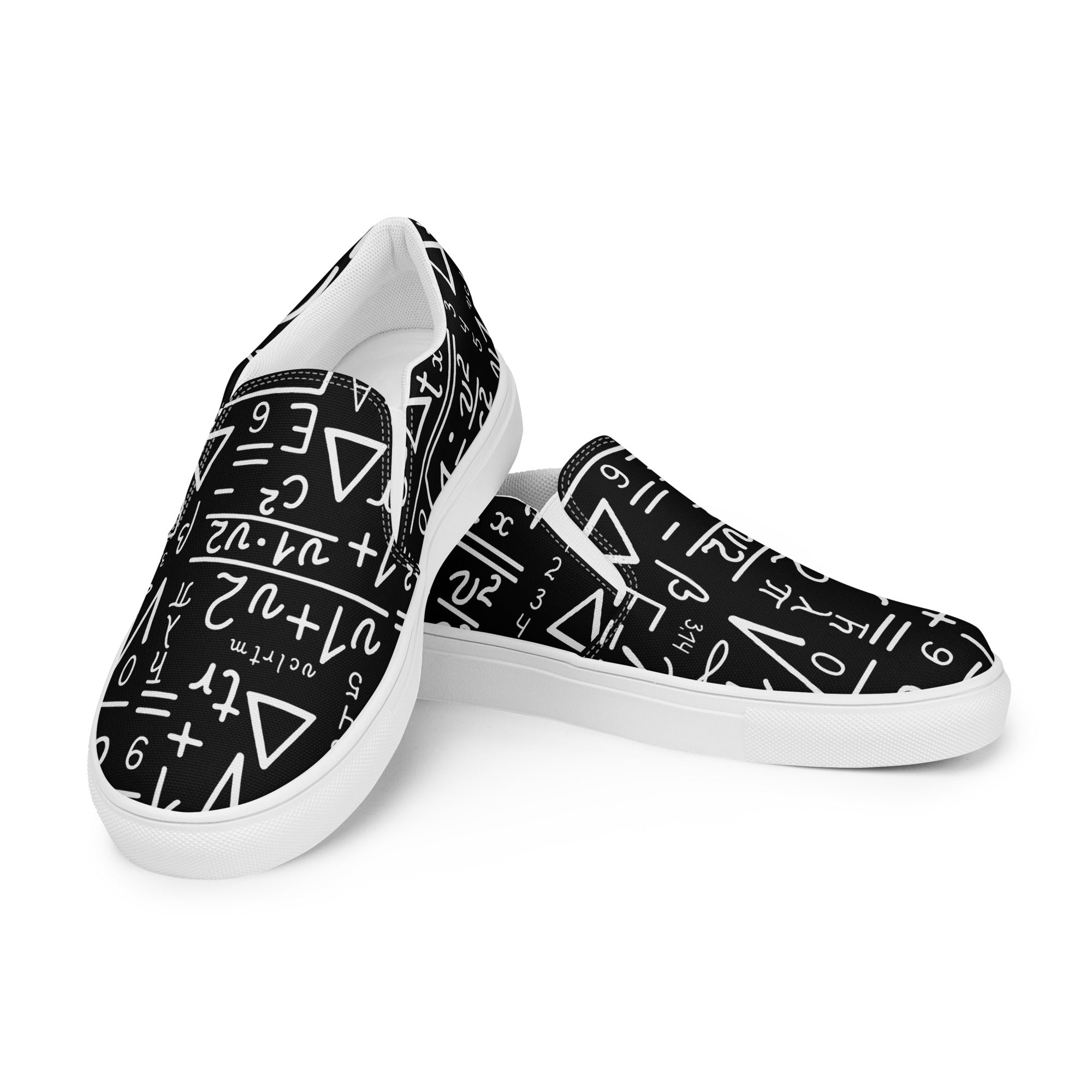 Mathematics - Men’s slip-on canvas shoes Mens Slip On Shoes Maths Printed Offshore