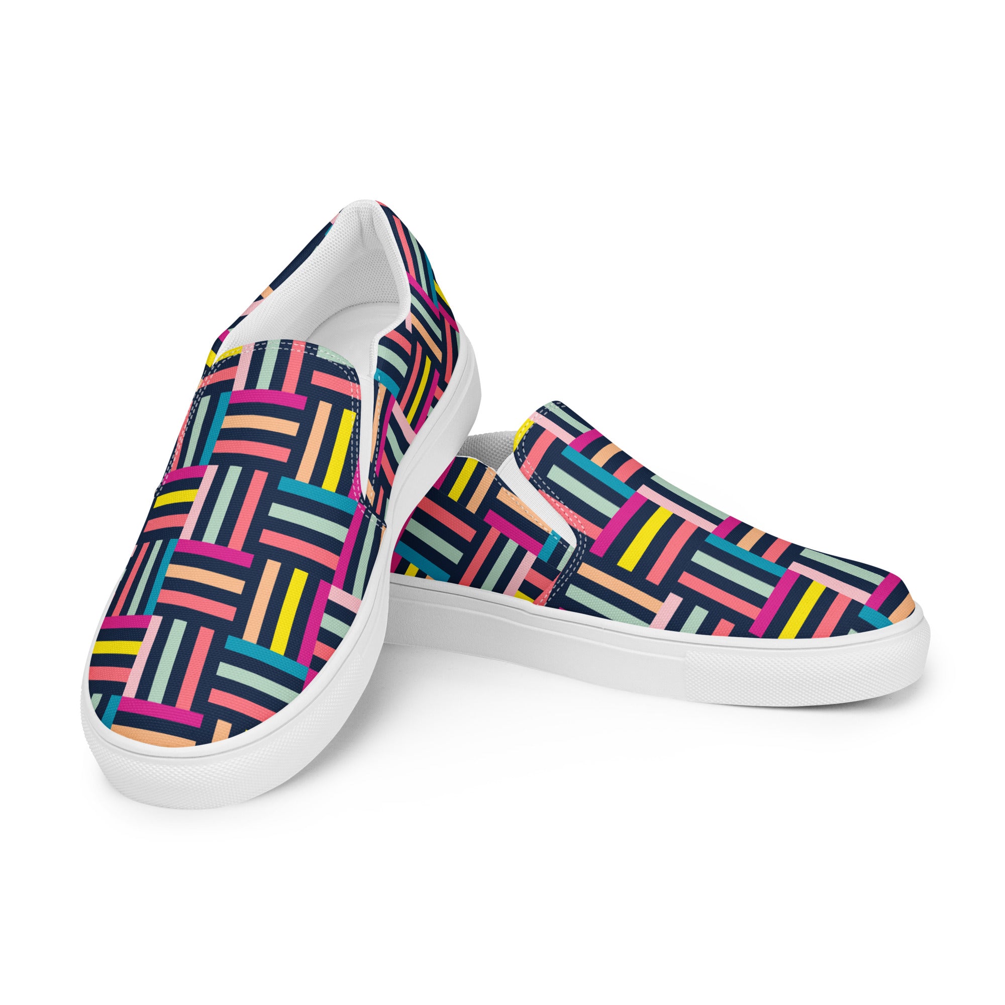 Allsorts - Men’s slip-on canvas shoes Mens Slip On Shoes Printed Offshore