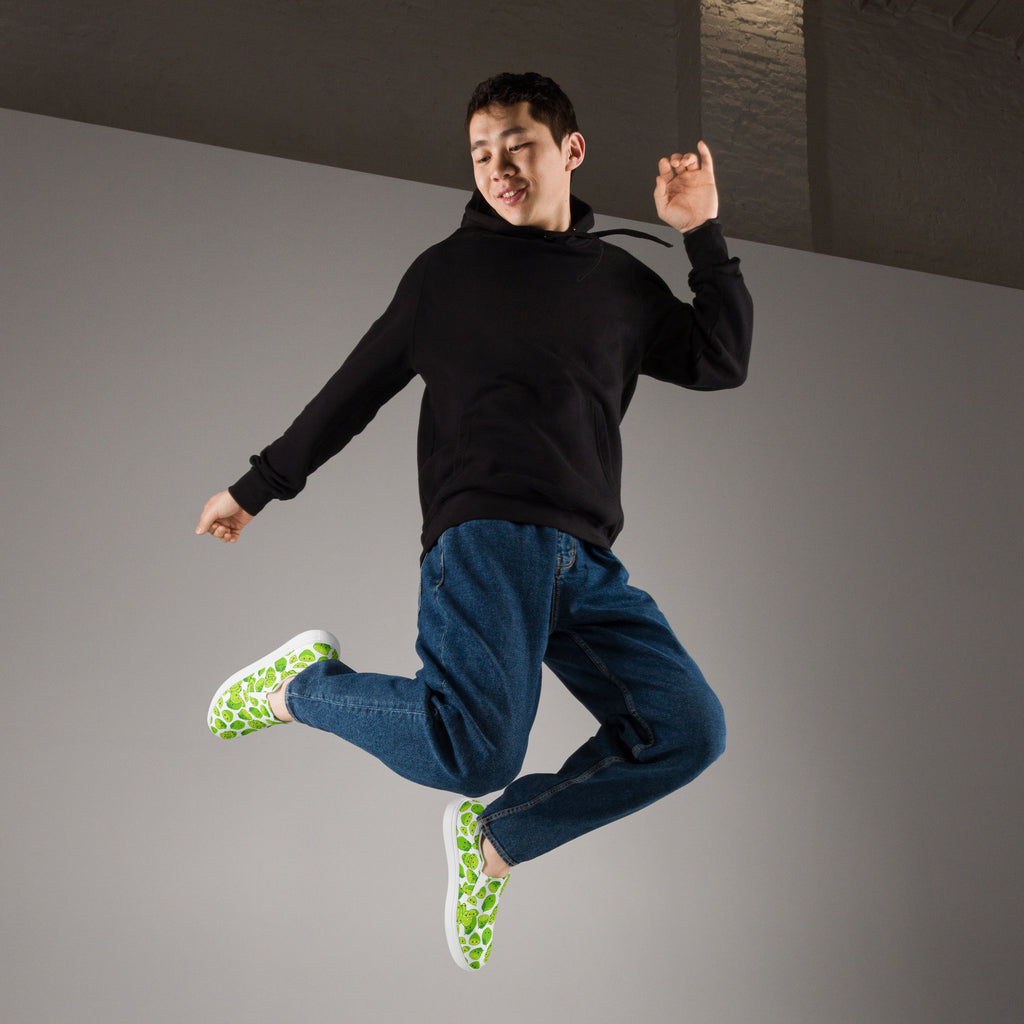 Cute Limes - Men’s slip-on canvas shoes Mens Slip On Shoes food Printed Offshore