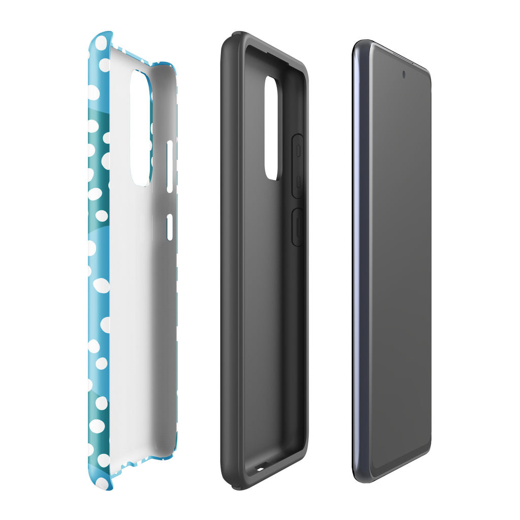 Blue Dots Tough case for Samsung® Glossy Samsung Galaxy S20 FE Samsung Tough Phone Case Globally Fulfilled