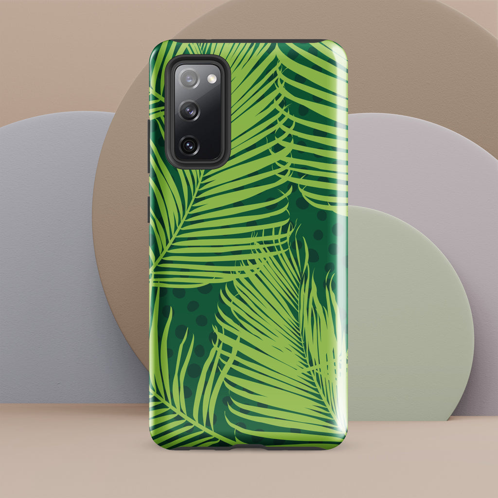 Palm Fronds - Tough case for Samsung® Glossy Samsung Galaxy S20 FE Samsung Tough Phone Case Globally Fulfilled Plants