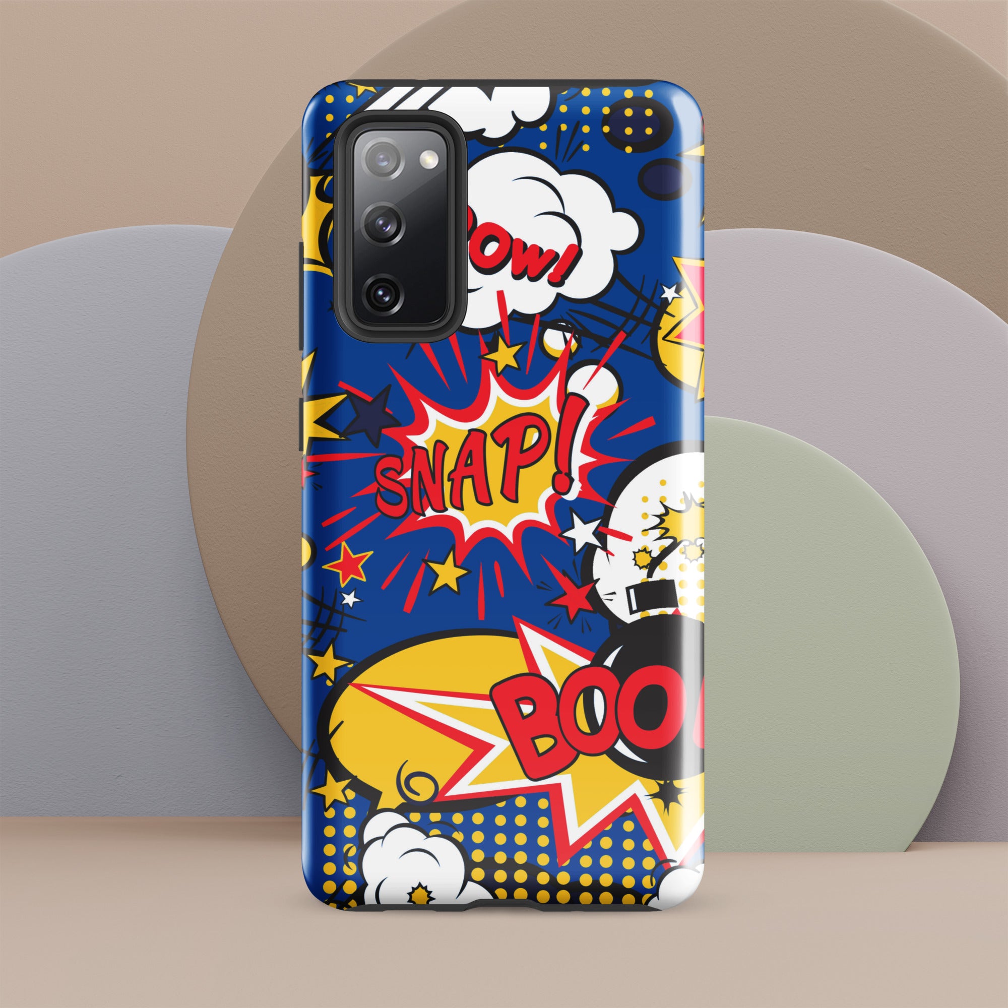 Comic Book Blue - Tough case for Samsung® Glossy Samsung Galaxy S20 FE Samsung Tough Phone Case comic Globally Fulfilled