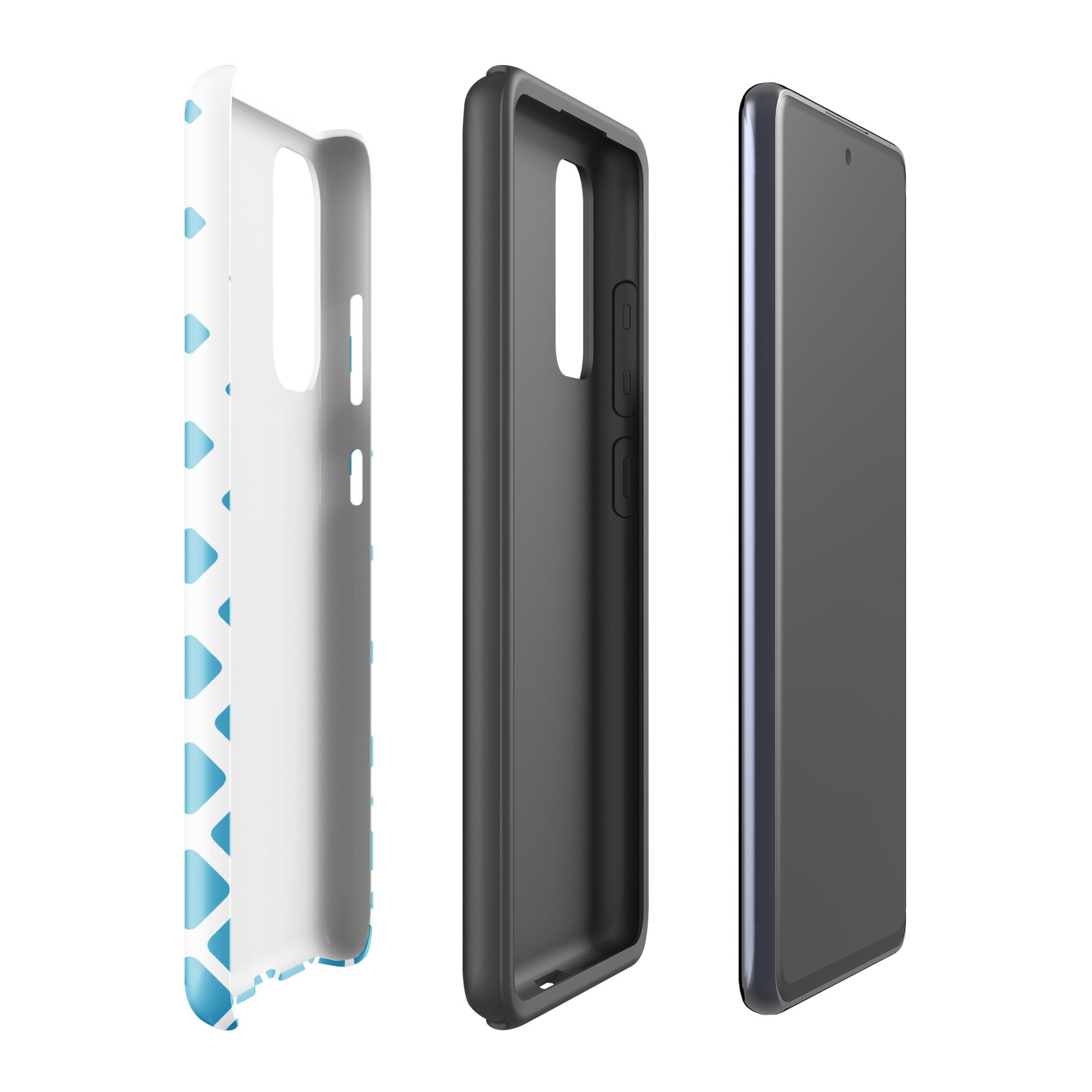 Blue Diamonds - Tough case for Samsung® Glossy Samsung Galaxy S20 FE Samsung Tough Phone Case Globally Fulfilled