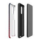 Red And Navy Stripe Tough case for Samsung® Samsung Tough Phone Case Globally Fulfilled