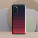 Red And Navy Stripe Tough case for Samsung® Glossy Samsung Galaxy S20 Samsung Tough Phone Case Globally Fulfilled