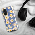 Daisies on Blue Tough case for Samsung® Glossy Samsung Galaxy S20 Samsung Tough Phone Case Globally Fulfilled Plants