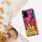 Bright And Bold Retro Flower Tough case for Samsung® Glossy Samsung Galaxy S20 Plus Samsung Tough Phone Case Globally Fulfilled Plants Retro