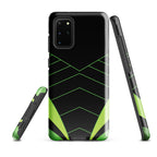 Green Geometric Tough case for Samsung® Glossy Samsung Galaxy S20 Plus Samsung Tough Phone Case Globally Fulfilled