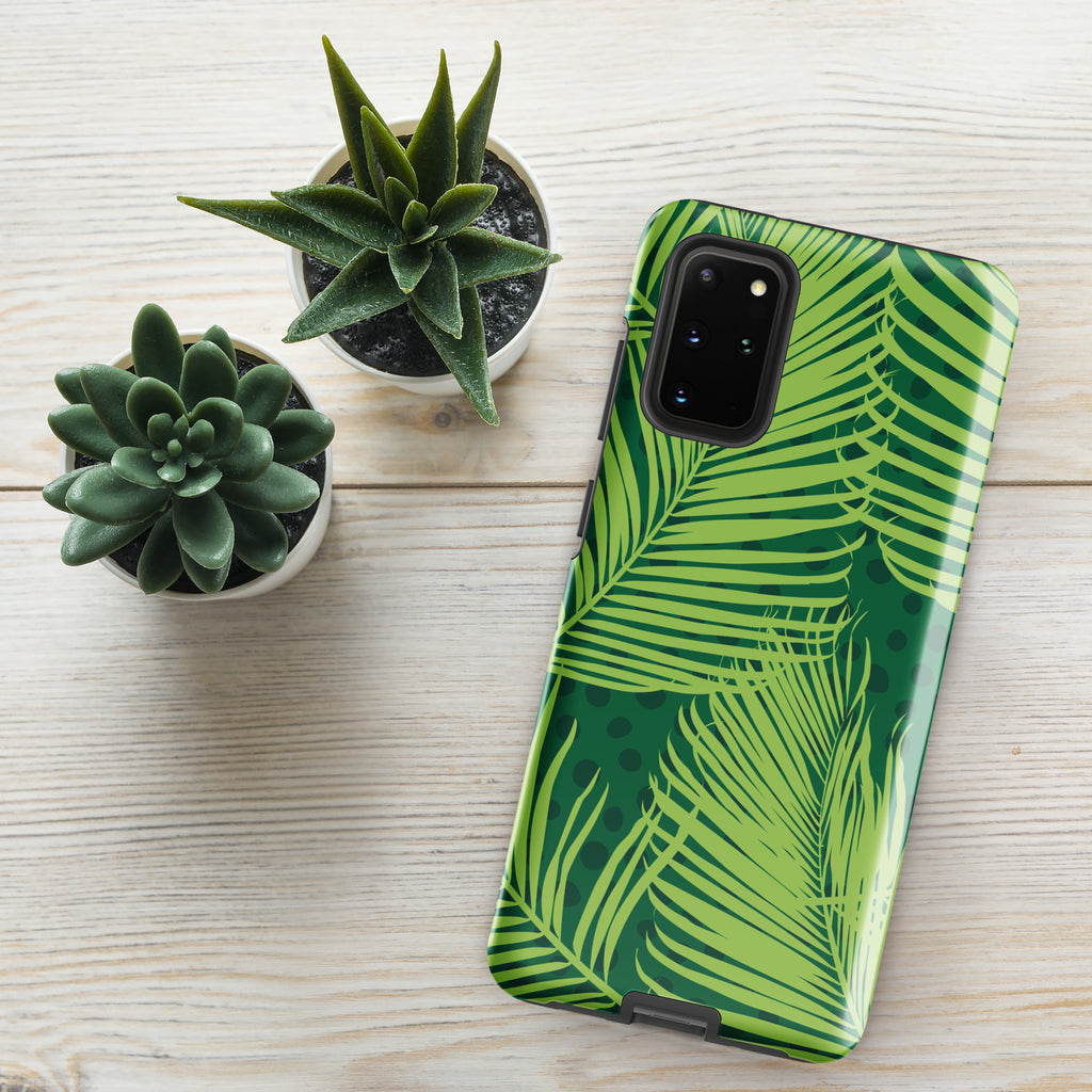 Palm Fronds - Tough case for Samsung® Glossy Samsung Galaxy S20 Plus Samsung Tough Phone Case Globally Fulfilled Plants