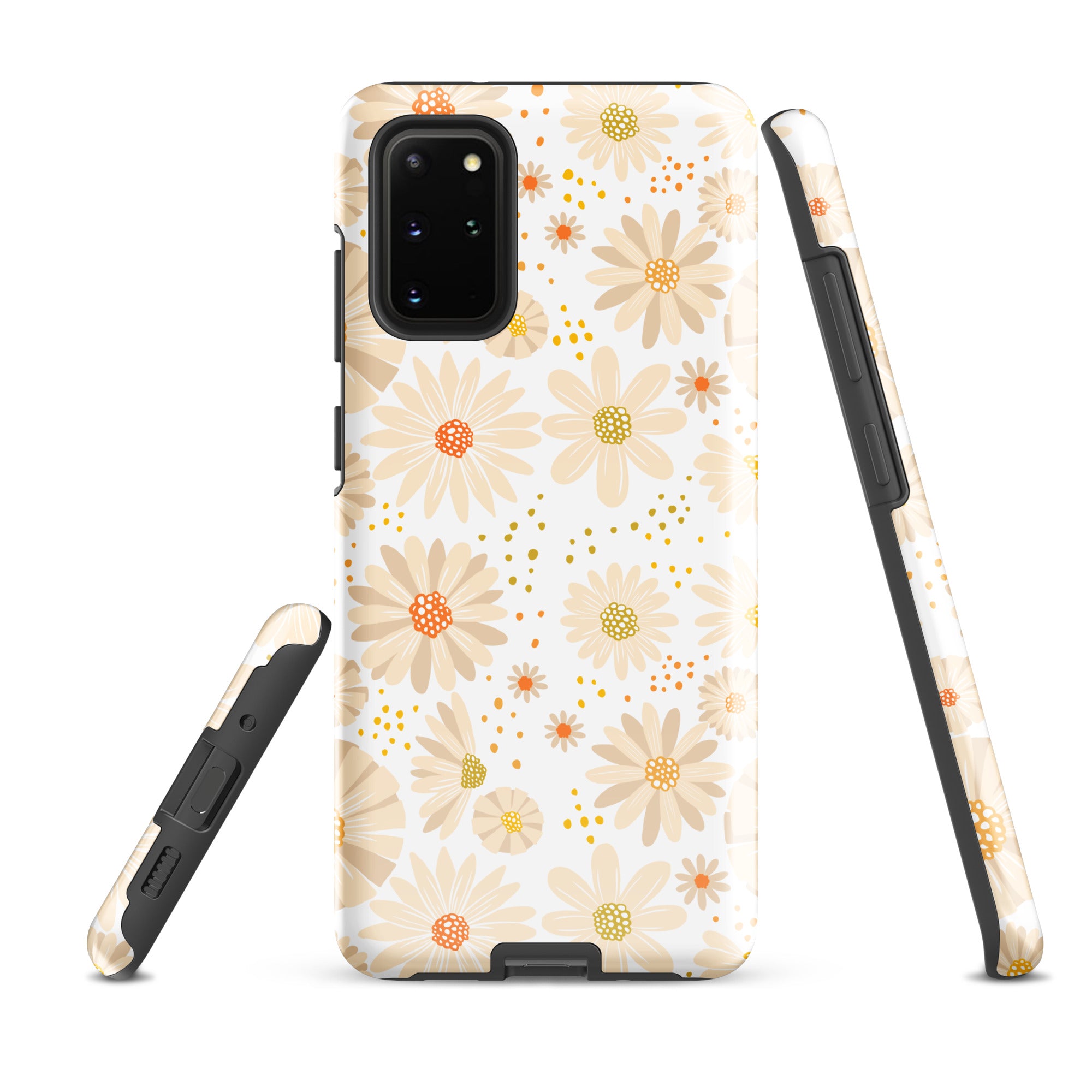 Pale Daisies - Tough case for Samsung® Glossy Samsung Galaxy S20 Plus Samsung Tough Phone Case Globally Fulfilled Plants