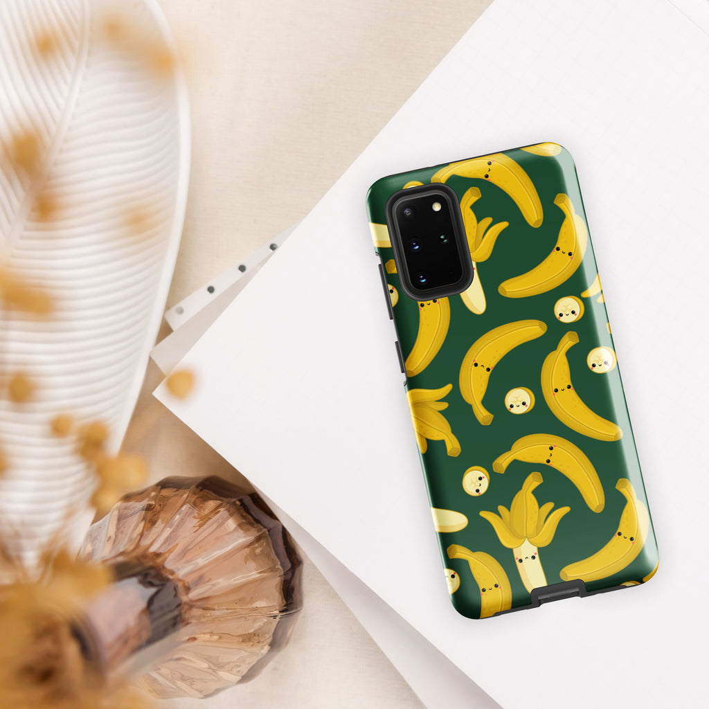 Happy Bananas Tough case for Samsung® Glossy Samsung Galaxy S20 Plus Samsung Tough Phone Case Food Globally Fulfilled