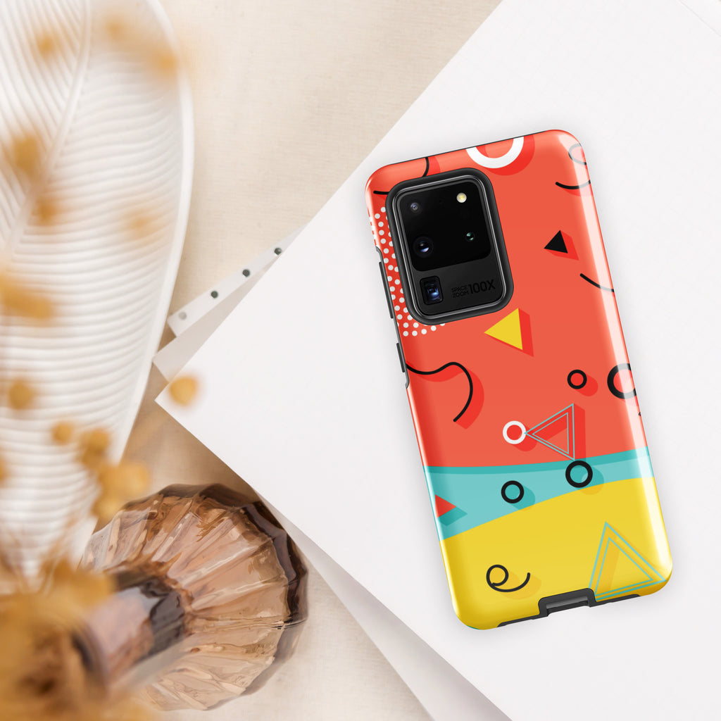 80's Graphic - Tough case for Samsung® Glossy Samsung Galaxy S20 Ultra Samsung Tough Phone Case Globally Fulfilled Retro