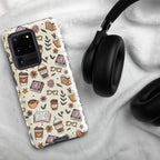 Books And Coffee Tough case for Samsung® Glossy Samsung Galaxy S20 Ultra Samsung Tough Phone Case Coffee Globally Fulfilled Reading