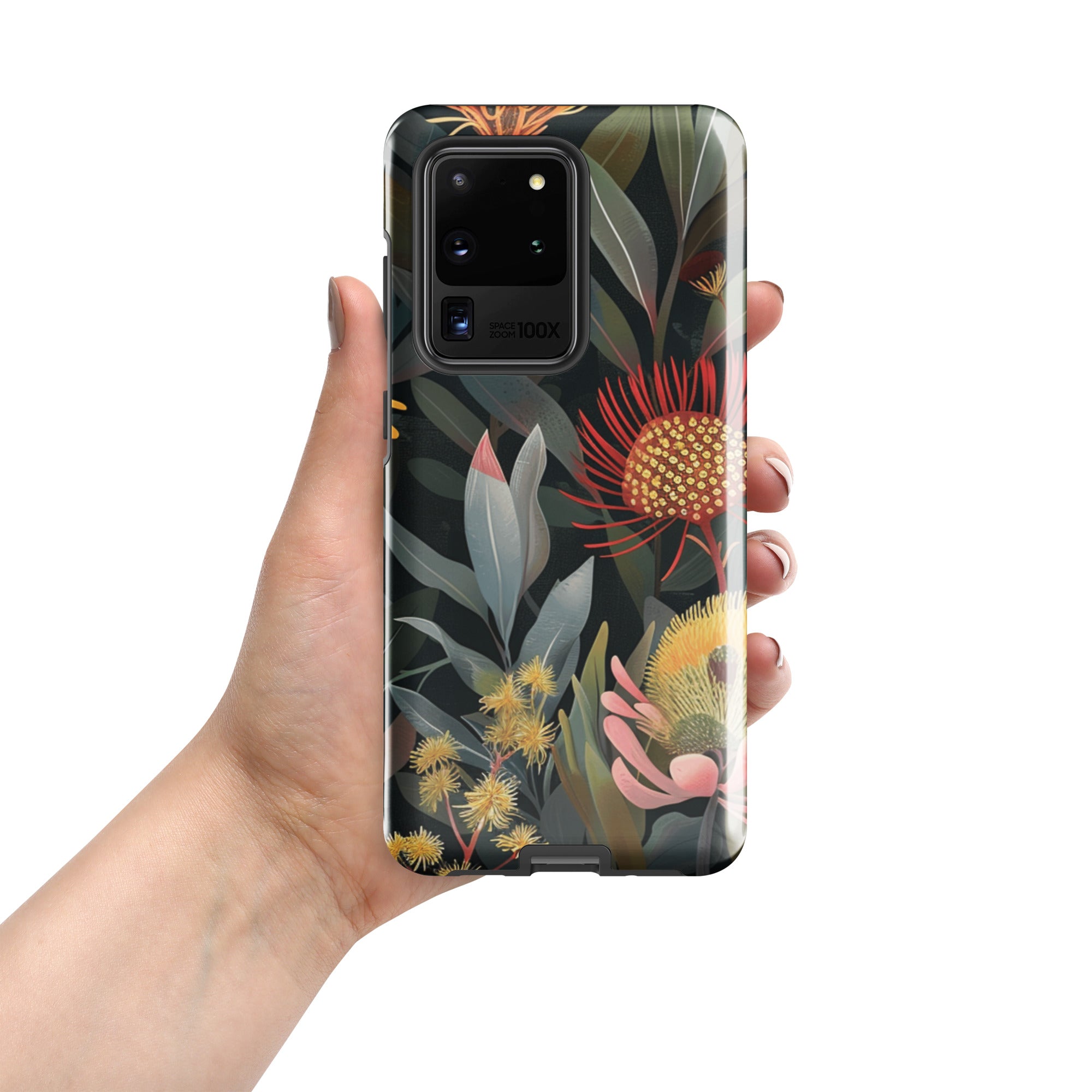 Australian Native Flowers - Tough case for Samsung® Glossy Samsung Galaxy S20 Ultra Samsung Tough Phone Case Globally Fulfilled Plants