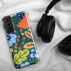 Bright Boho Flowers Tough case for Samsung® Glossy Samsung Galaxy S21 FE Samsung Tough Phone Case Globally Fulfilled Plants Retro