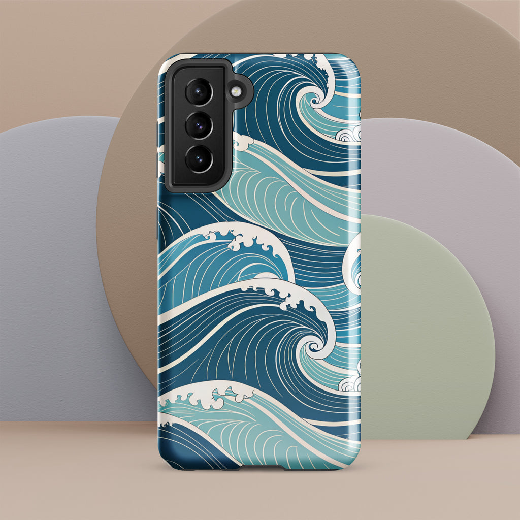Ocean Waves Tough case for Samsung® Glossy Samsung Galaxy S21 FE Samsung Tough Phone Case Globally Fulfilled Ocean Surf