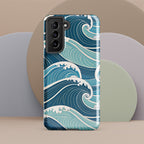 Ocean Waves Tough case for Samsung® Glossy Samsung Galaxy S21 FE Samsung Tough Phone Case Globally Fulfilled Ocean Surf