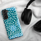 Blue Dots Tough case for Samsung® Glossy Samsung Galaxy S21 FE Samsung Tough Phone Case Globally Fulfilled