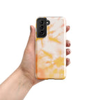 Pink And Orange Tie Dye Tough case for Samsung® Glossy Samsung Galaxy S21 Samsung Tough Phone Case Globally Fulfilled