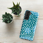 Blue Dots Tough case for Samsung® Glossy Samsung Galaxy S21 Samsung Tough Phone Case Globally Fulfilled