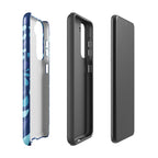 Blue Raindrops Tough case for Samsung® Glossy Samsung Galaxy S21 Samsung Tough Phone Case Globally Fulfilled