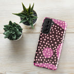 Pink Dots Tough case for Samsung® Glossy Samsung Galaxy S21 Samsung Tough Phone Case Globally Fulfilled