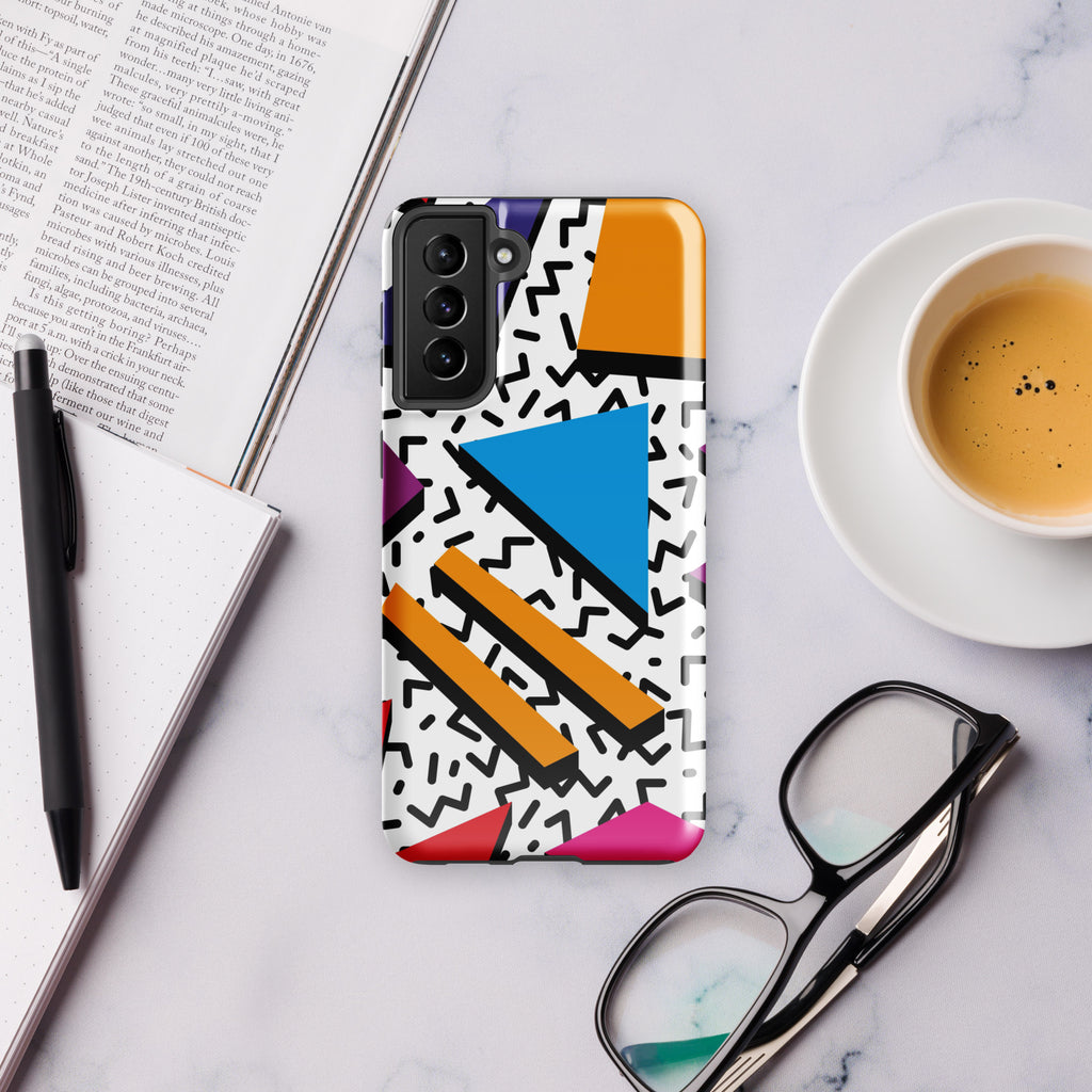 Graphic 80's Tough case for Samsung® Glossy Samsung Galaxy S21 Plus Samsung Tough Phone Case Globally Fulfilled Retro