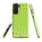 Green Warp - Tough case for Samsung® Glossy Samsung Galaxy S21 Plus Samsung Tough Phone Case Globally Fulfilled