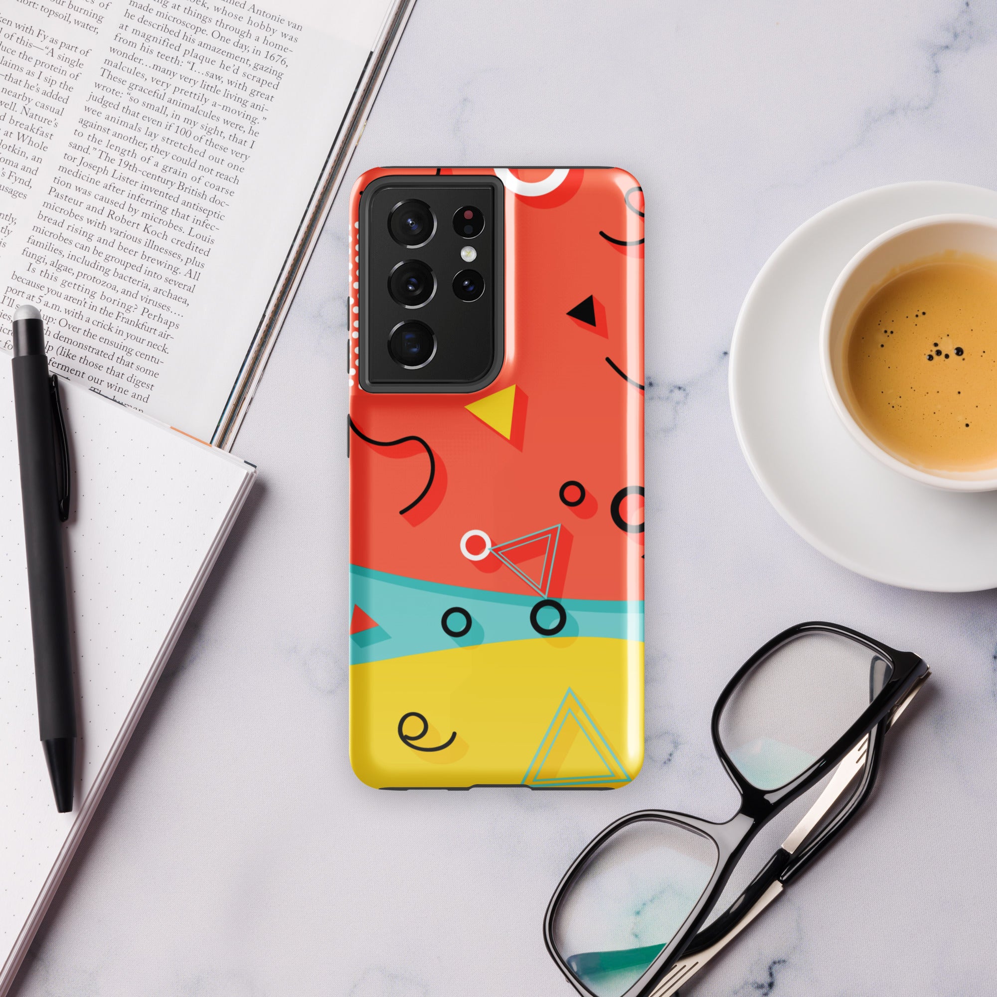 80's Graphic - Tough case for Samsung® Glossy Samsung Galaxy S21 Ultra Samsung Tough Phone Case Globally Fulfilled Retro