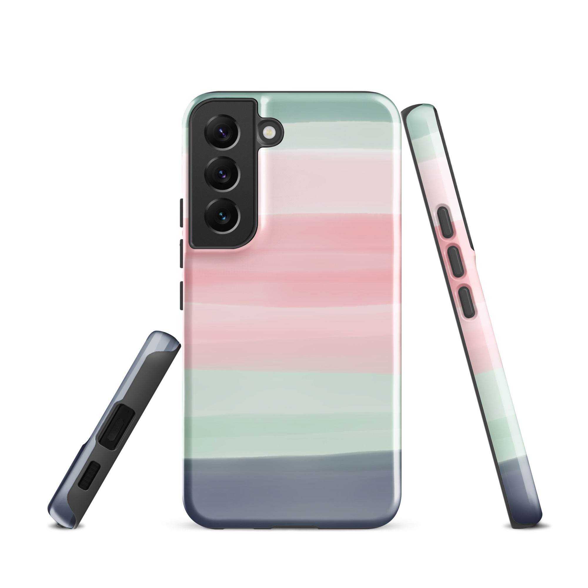 Pastel Stripes Tough case for Samsung® Glossy Samsung Galaxy S22 Samsung Tough Phone Case Globally Fulfilled