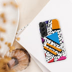 Graphic 80's Tough case for Samsung® Glossy Samsung Galaxy S22 Samsung Tough Phone Case Globally Fulfilled Retro