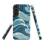 Ocean Waves Tough case for Samsung® Glossy Samsung Galaxy S22 Plus Samsung Tough Phone Case Globally Fulfilled Ocean Surf