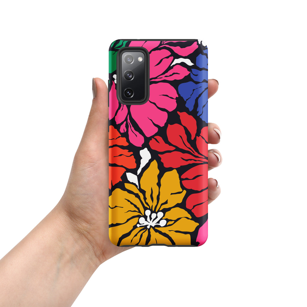 Bright And Bold Retro Flower Tough case for Samsung® Matte Samsung Galaxy S20 FE Samsung Tough Phone Case Globally Fulfilled Plants Retro