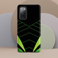 Green Geometric Tough case for Samsung® Matte Samsung Galaxy S20 FE Samsung Tough Phone Case Globally Fulfilled
