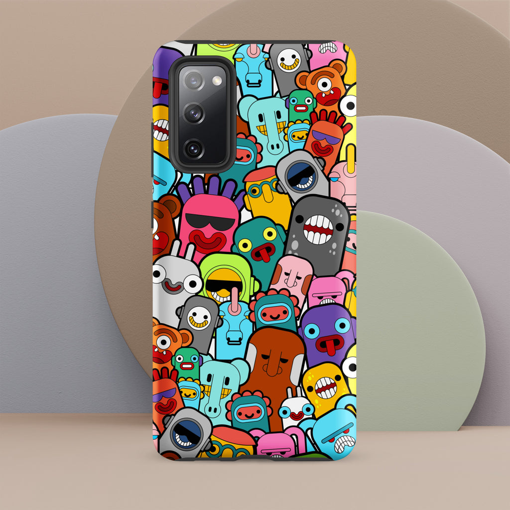 Happy Monsters Tough case for Samsung® Matte Samsung Galaxy S20 FE Samsung Tough Phone Case Globally Fulfilled Sci Fi