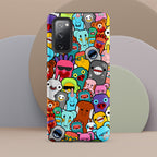 Happy Monsters Tough case for Samsung® Matte Samsung Galaxy S20 FE Samsung Tough Phone Case Globally Fulfilled Sci Fi