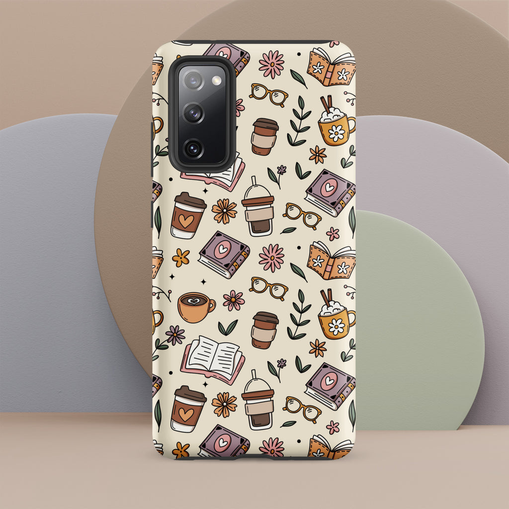 Books And Coffee Tough case for Samsung® Matte Samsung Galaxy S20 FE Samsung Tough Phone Case Coffee Globally Fulfilled Reading