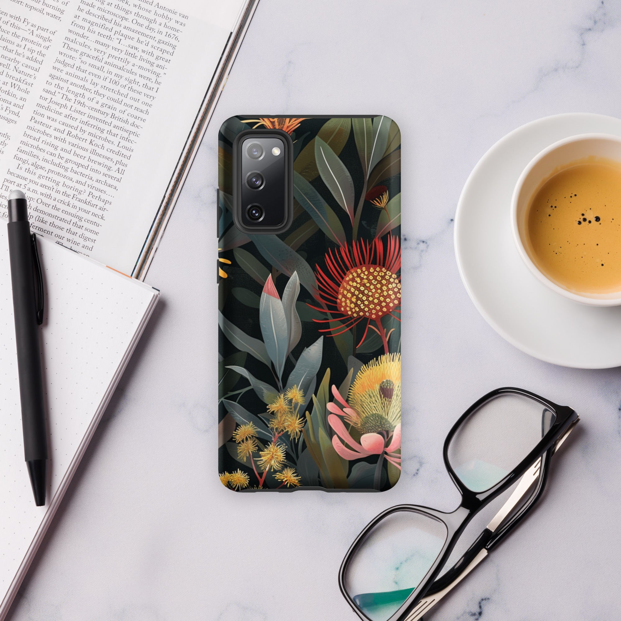 Australian Native Flowers - Tough case for Samsung® Matte Samsung Galaxy S20 FE Samsung Tough Phone Case Globally Fulfilled Plants