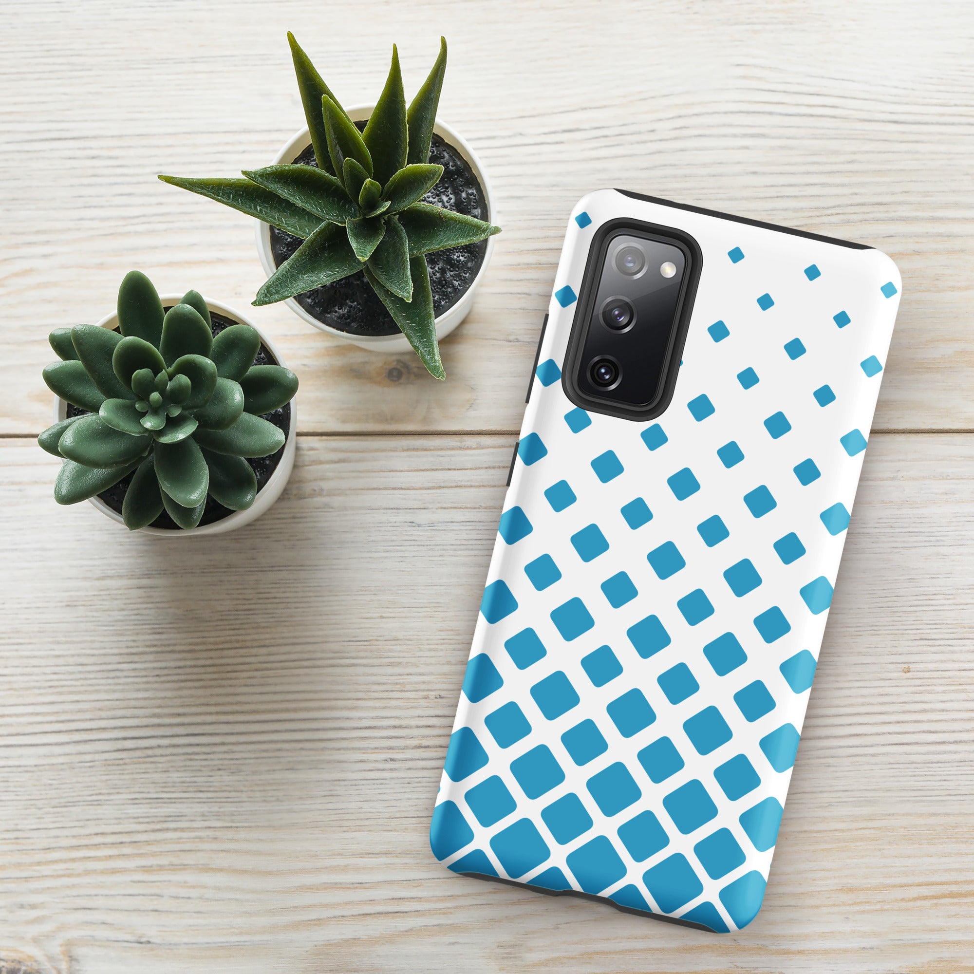 Blue Diamonds - Tough case for Samsung® Matte Samsung Galaxy S20 FE Samsung Tough Phone Case Globally Fulfilled