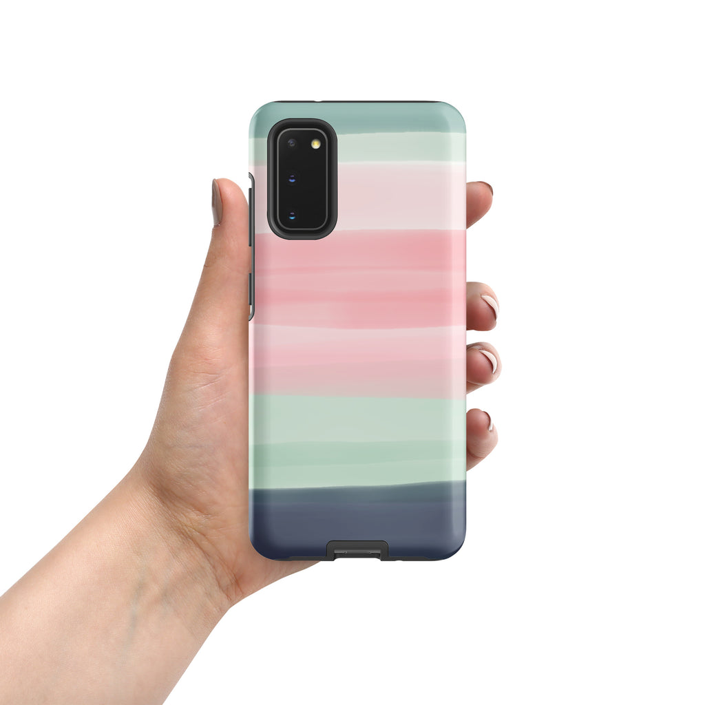 Pastel Stripes Tough case for Samsung® Matte Samsung Galaxy S20 Samsung Tough Phone Case Globally Fulfilled