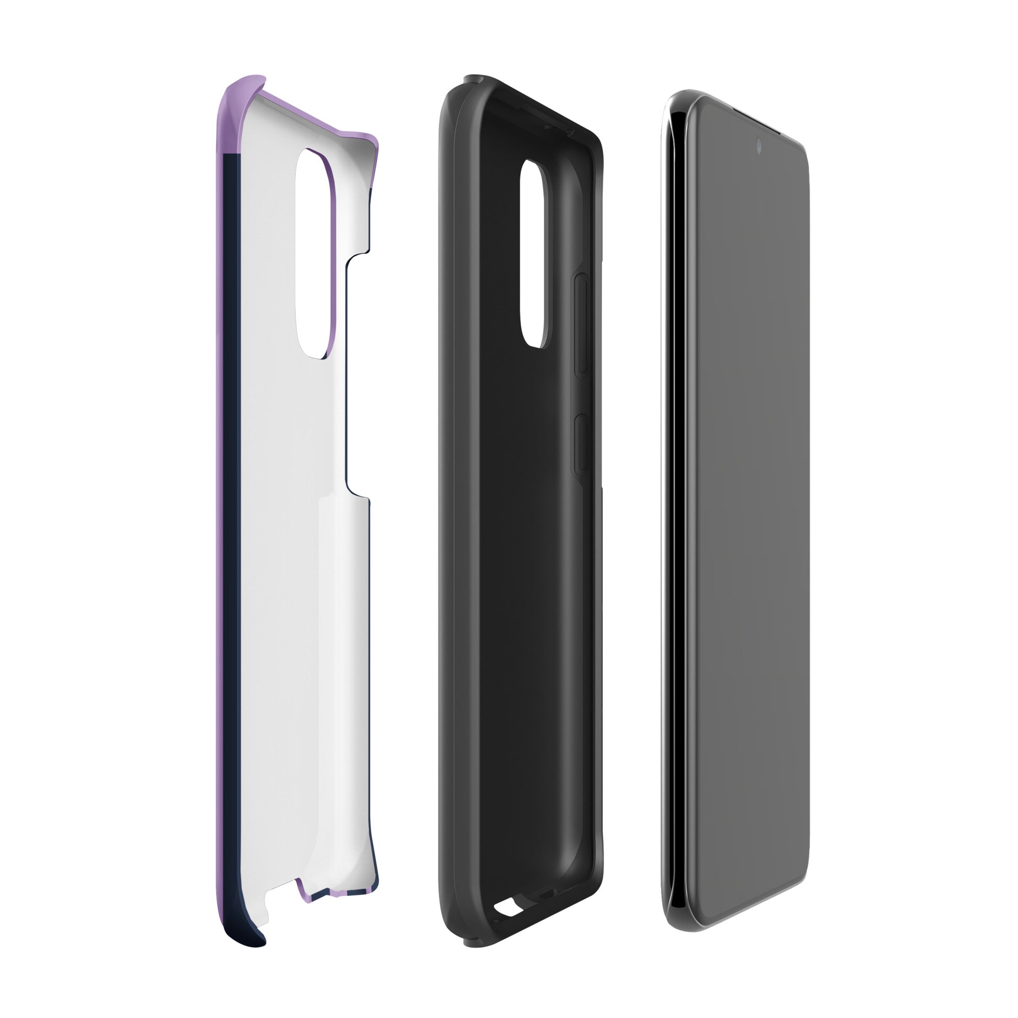 Purple Stripe Tough case for Samsung® Matte Samsung Galaxy S20 Samsung Tough Phone Case Globally Fulfilled