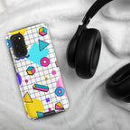 80's Grid - Tough case for Samsung® Matte Samsung Galaxy S20 Samsung Tough Phone Case Globally Fulfilled Retro