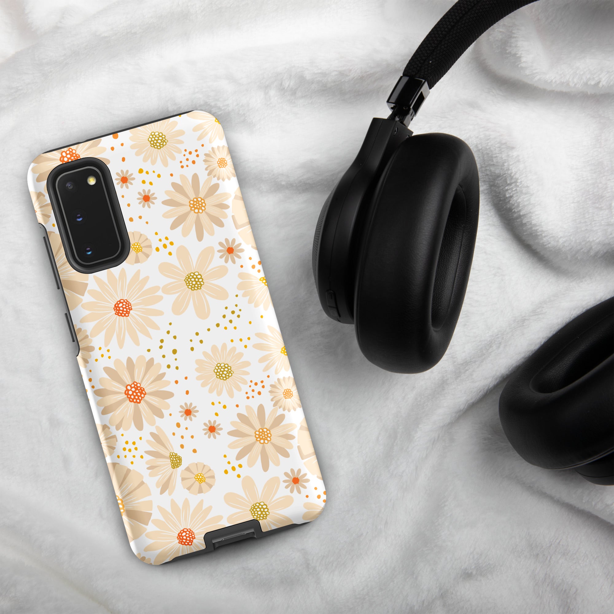 Pale Daisies - Tough case for Samsung® Matte Samsung Galaxy S20 Samsung Tough Phone Case Globally Fulfilled Plants