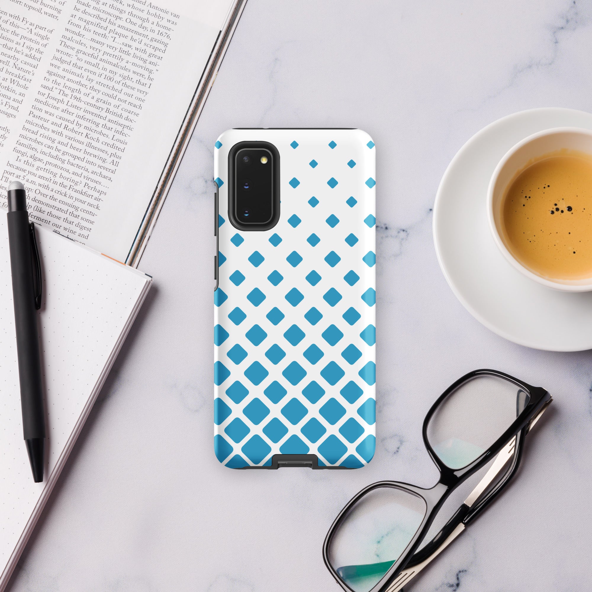 Blue Diamonds - Tough case for Samsung® Matte Samsung Galaxy S20 Samsung Tough Phone Case Globally Fulfilled