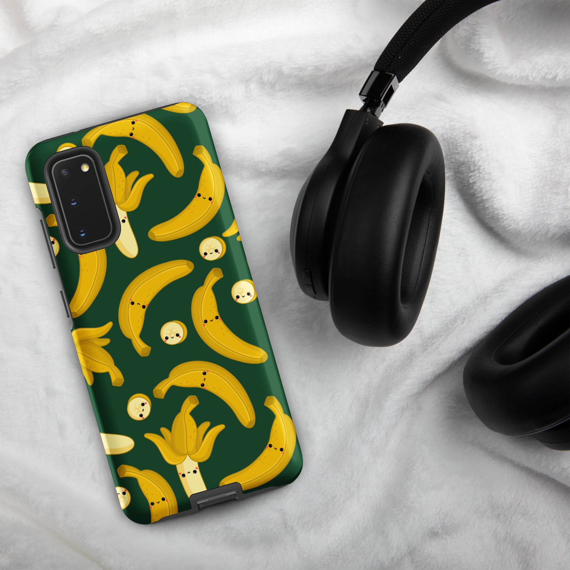 Happy Bananas - Tough case for Samsung® Matte Samsung Galaxy S20 Samsung Tough Phone Case Food Globally Fulfilled