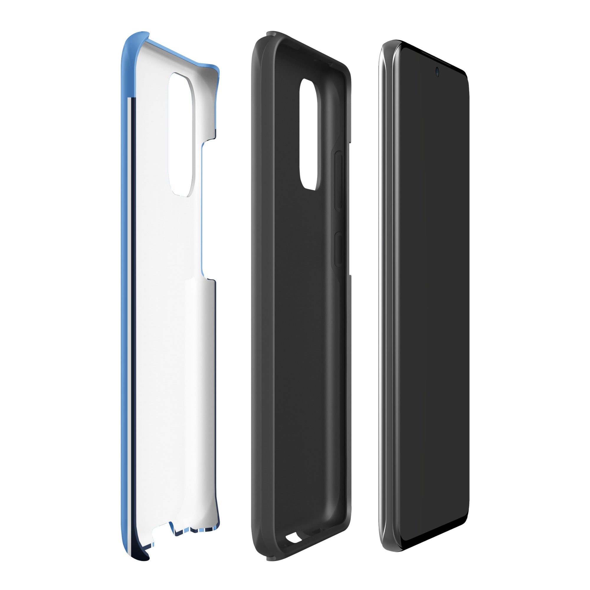 Blue Stripe Tough case for Samsung® Matte Samsung Galaxy S20 Plus Samsung Tough Phone Case Globally Fulfilled