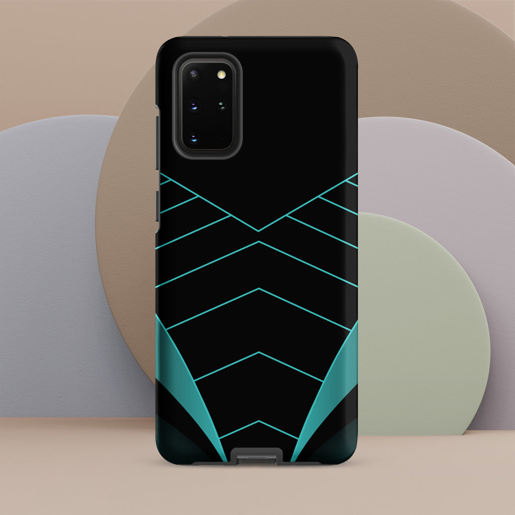 Teal Geometric Tough case for Samsung® Matte Samsung Galaxy S20 Plus Samsung Tough Phone Case Globally Fulfilled