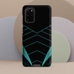 Teal Geometric Tough case for Samsung® Matte Samsung Galaxy S20 Plus Samsung Tough Phone Case Globally Fulfilled