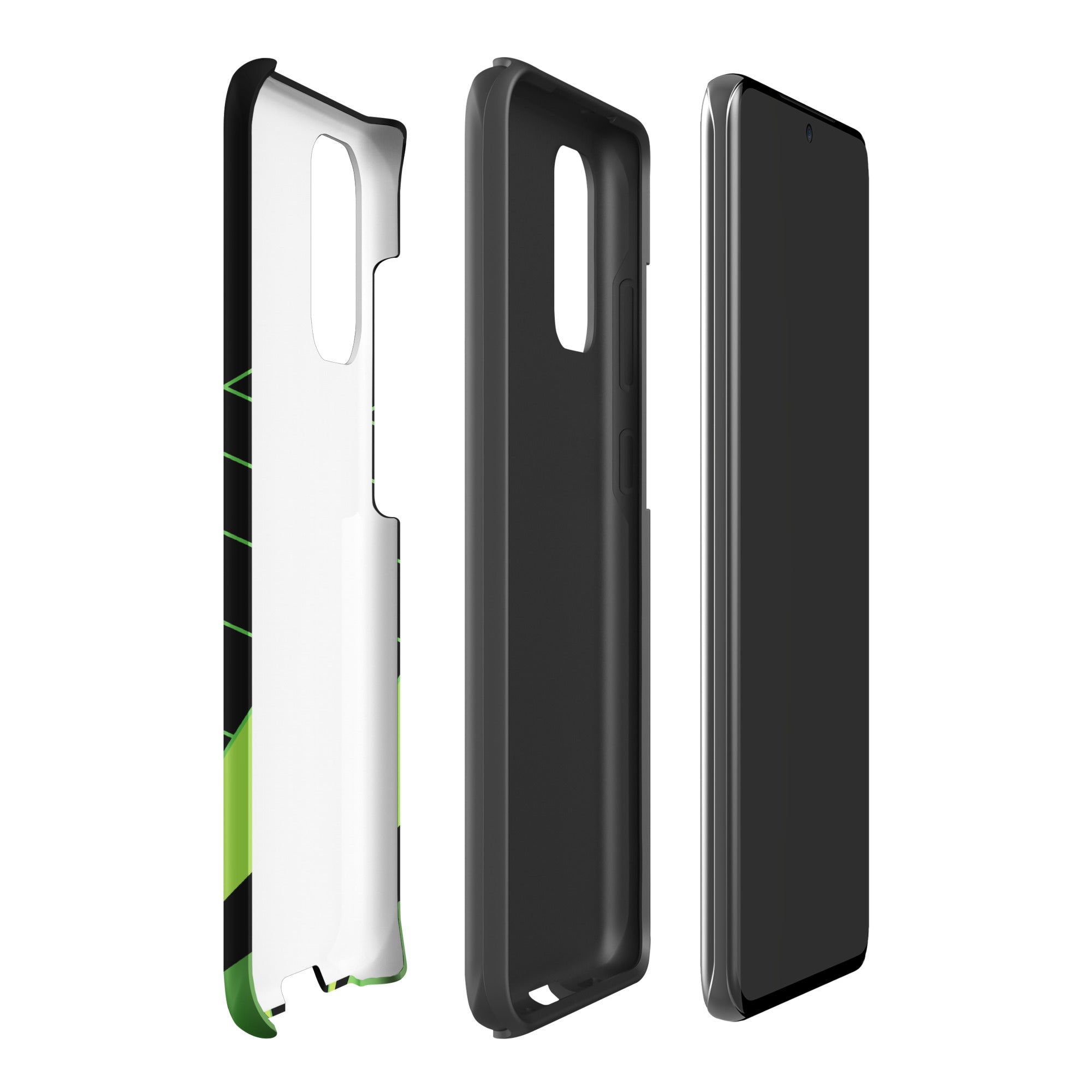 Green Geometric Tough case for Samsung® Matte Samsung Galaxy S20 Plus Samsung Tough Phone Case Globally Fulfilled
