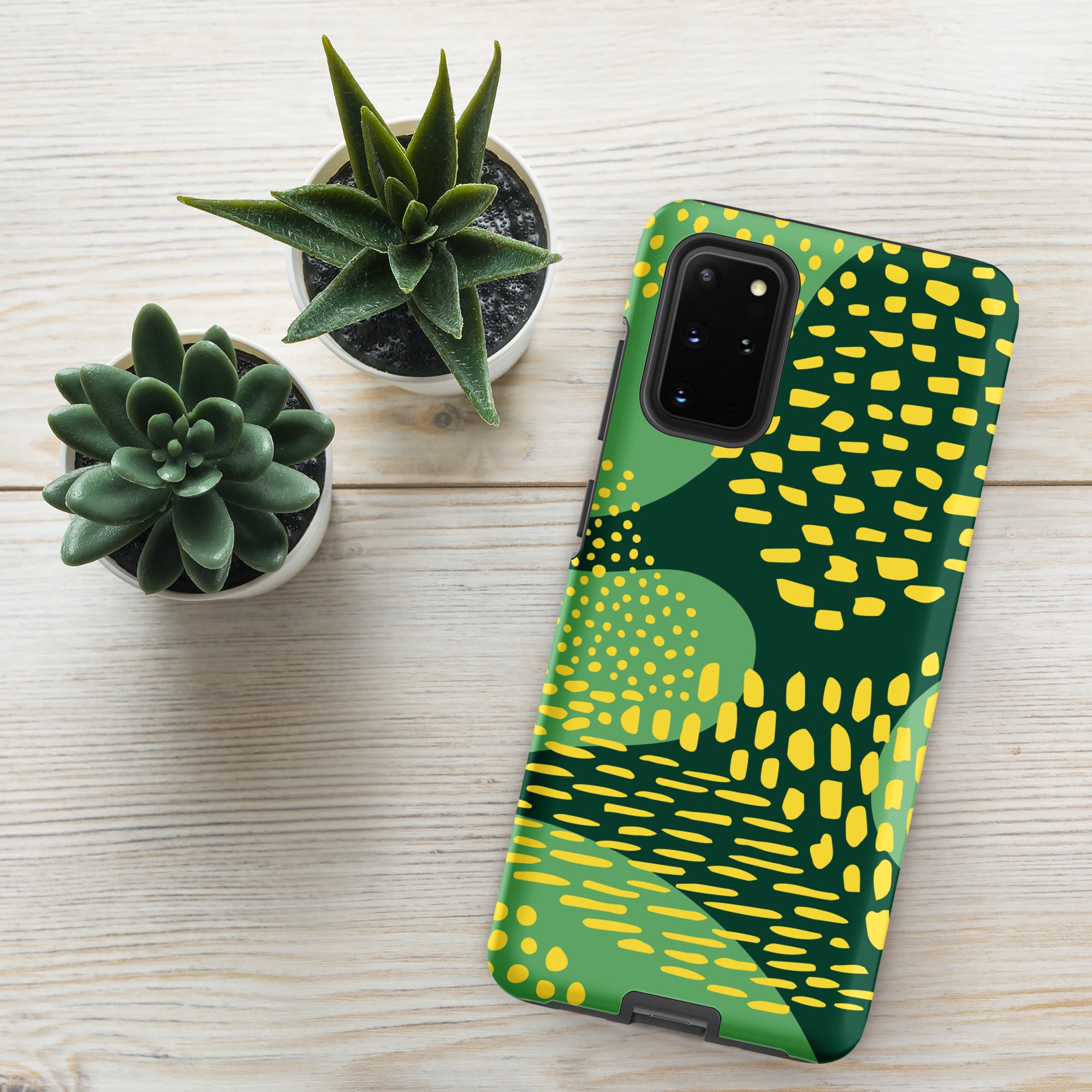 Green Swirl Tough case for Samsung® Matte Samsung Galaxy S20 Plus Samsung Tough Phone Case Globally Fulfilled